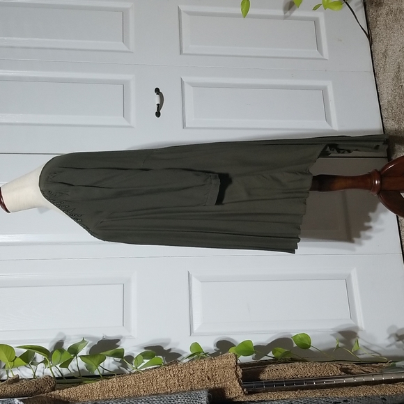 Asymetrical Beaded Shirt Dress - Picture 2 of 8